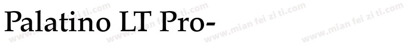 Palatino LT Pro字体转换
